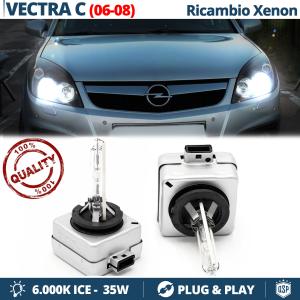 2x D1S Bi-Xenon Replacement Bulbs for OPEL VECTRA C FACELIFT HID 6.000K White Ice 35W 