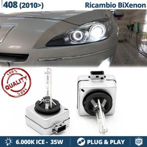 2x Ampoules Bi-Xenon D1S de Rechange pour PEUGEOT 408 Lampe 6.000K Blanc Pure 35W