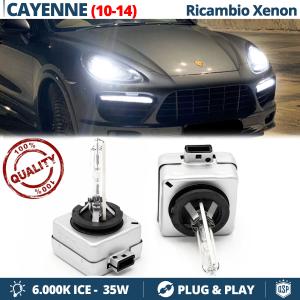 2x D1S Bi-Xenon Replacement Bulbs for PORSCHE CAYENNE 2 UP TO 2014 HID 6.000K White Ice 35W 