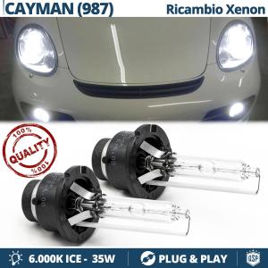 2x Ampoules Bi-Xenon D2S de Rechange pour PORSCHE CAYMAN (987) Lampe 6.000K Blanc Pur 35W
