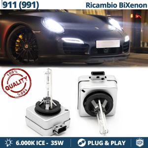 2x Ampoules Bi-Xenon D3S de Rechange pour PORSCHE 911 (991) Lampe 6.000K Blanc Pure 35W
