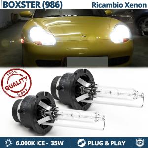 2x D2S Xenon Replacement Bulbs for PORSCHE BOXSTER (986)  HID 6.000K White Ice 35W 