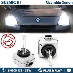 2x D1S Bi-Xenon Replacement Bulbs for RENAULT SCENIC 3 HID 6.000K White Ice 35W 