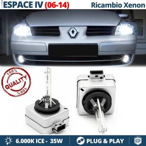2x D1S Xenon Replacement Bulbs for RENAULT ESPACE 4 06-14 HID 6.000K White Ice 35W 