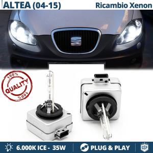 2x D1S Bi-Xenon Brenner Scheinwerferlampe für SEAT ALTEA / ALTEA XL Ersatzlampe 6.000K Weiße 35W