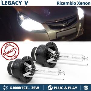 2x D2S Xenon Replacement Bulbs for SUBARU LEGACY 5 HID 6.000K White Ice 35W 