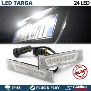 2 Luces de Matricula LED Canbus para Peugeot Boxer | 24 Led 6.500k Blanco Frío, Plug & Play