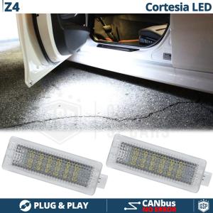 2 Luces de Cortesia LED para BMW Z4 E85, E86 | Plafones Debajo Puerta Luz BLANCA | CANbus 