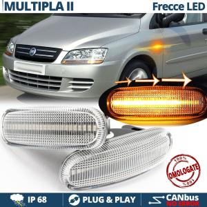 LED Side Markers for Fiat MULTIPLA 2 Sequential Dynamic  E-Approved, Canbus No Error