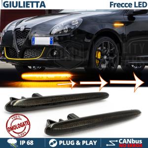 X2 Laufeffekt Blinker LED Für Alfa Romeo Giulietta Sequentiell  Genehmigt, Shwarze Linse, Canbus Kein Fehler