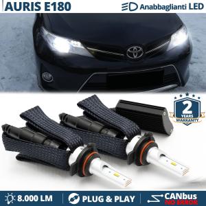 Kit LED HIR2-HIR per TOYOTA AURIS E180 | Anabbaglianti + Abbaglianti LED | CANbus, 6500K 8000LM