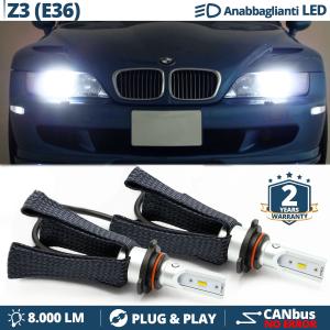 HB4 LED Kit für BMW Z3 E36 Abblendlicht CANbus Birnen | 6500K Weißes Eis 8000LM