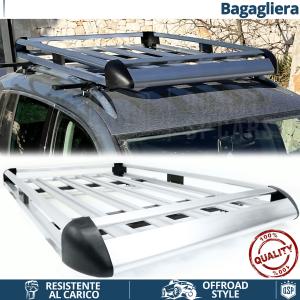 Car Roof Rack Basket Tray for Nissan Primera SW, Almera SW, Murano | Luggage CARRIER in Silver Aluminum