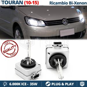 2x D3S Bi-Xenon Replacement Bulbs for VOLKSWAGEN TOURAN 1 10-15 HID 6.000K White Ice 35W 