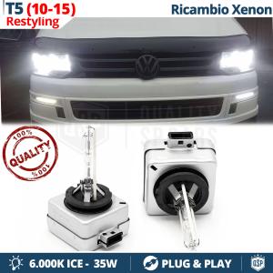2x D3S Xenon Replacement Bulbs for VOLKSWAGEN MULTIVAN TRANSPORTER T5 10-15 HID 6.000K White Ice 35W 