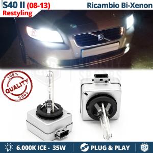 2x D1S Bi-Xenon Replacement Bulbs for VOLVO S40 2 08-12 HID 6.000K White Ice 35W 