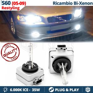 2x D1S Bi-Xenon Replacement Bulbs for VOLVO S60 1 WITH CORNERING LIGHTS HID 6.000K White Ice 35W 