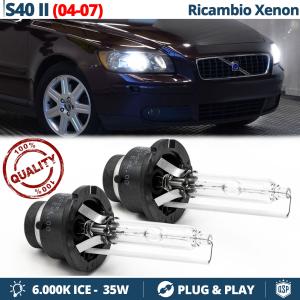 2x D2S Bi-Xenon Replacement Bulbs for VOLVO S40 2 04-07 HID 6.000K White Ice 35W 