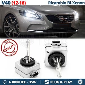 2x D3S Bi-Xenon Replacement Bulbs for VOLVO V40 HID 6.000K White Ice 35W 