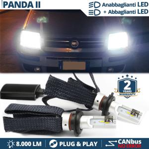 Kit LED H4 pour FIAT PANDA 2 169 Feux de Croisement + Route | 6500K 8000LM CANbus