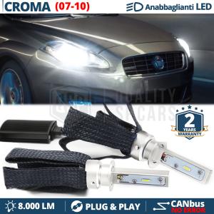 LED Kit for Fiat CROMA 194 Facelift Low Beam | H1 LED Bulbs 6500K 8000LM | CANbus, Plug & Play