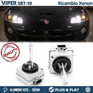 2 D1S Xenon Replacement Bulbs for Dodge VIPER SRT-10 HID 6000K White Ice 35W 
