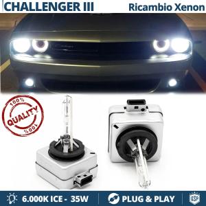 2 D1S Xenon Replacement Bulbs for Dodge CHALLENGER 3 HID 6000K White Ice 35W 