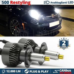 Kit Led H7 per FIAT 500 Restyling Luci Bianche Anabbaglianti CANbus | 6500K 12000LM