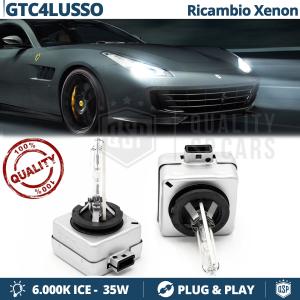 Coppia Lampadine di Ricambio Xenon per FERRARI GTC4 Luci Bianco Ghiaccio 6000K 35W