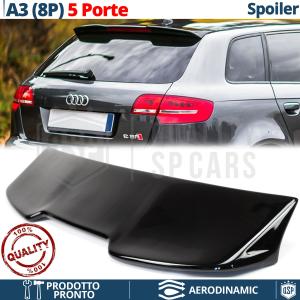 Rear Roof SPOILER FOR Audi A3 S3 8P Facelift | BLACK Lid Spoiler Rs3 Style