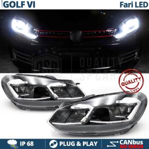 FAROS LED para Golf 6 TRANSFORMACIÓN en Golf 7 Facelift | Plug & Play Reemplazo PERFECTO