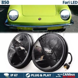 2 Full LED 7" Inches Headlights 6500K for FIAT 850 6500K Ice White | Low + High Beam