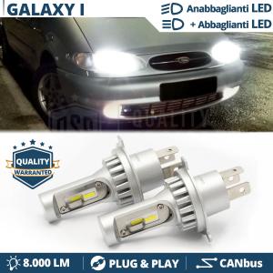 Kit Led H4 para FORD GALAXY 1 Luces de Cruce + Carretera 6500k 8000LM | Plug & Play CANbus
