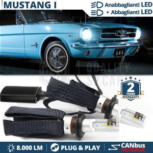 Kit LED H4 para FORD MUSTANG 1 Luces de Cruce + Carretera | 6500K 8000LM CANbus