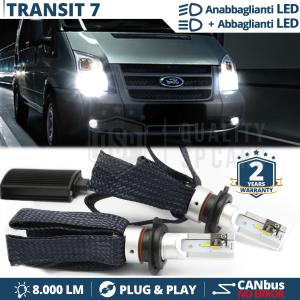Kit LED H4 pour FORD TRANSIT MK7 Feux de Croisement + Route | 6500K 8000LM CANbus