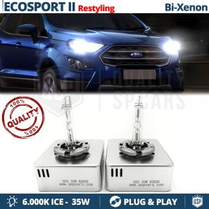 2 Replacement BI-XENON D5S Bulbs for FORD ECOSPORT 2 FACELIFT Cool White Light 6000K 35W