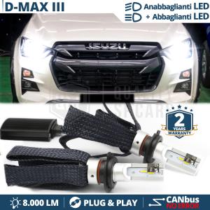 H4 LED Kit für ISUZU D-MAX 3 Abblendlicht + Fernlicht | 6500K Weiss Eis 8000LM CANbus