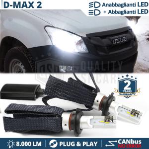 H4 LED Kit für ISUZU D-MAX 2 Abblendlicht + Fernlicht | 6500K Weiss Eis 8000LM CANbus