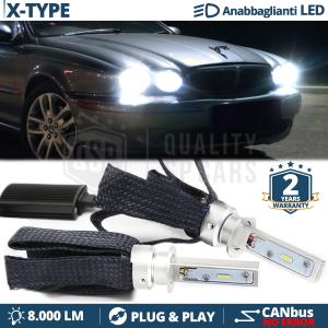 H1 LED Kit für JAGUAR X-TYPE Abblendlicht CANbus LED Lampen 6500K 8000LM | Plug & Play
