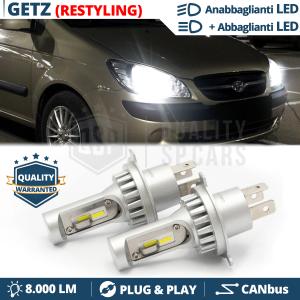 H4 Led Kit for HYUNDAI GETZ Facelift Low + High Beam 6500K 8000LM | Plug & Play CANbus