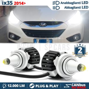 HIR2 LED Kit für HYUNDAI ix35 (14-15) Abblendlicht + Fernlicht CANbus | 6500K Weiß Eis 12000LM