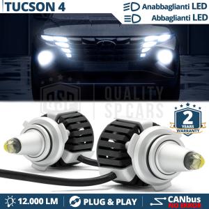 HB3 LED Kit für HYUNDAI TUCSON 4 Abblendlicht + Fernlicht CANbus | Weiß Eis 6500K 12000LM