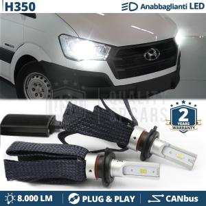 H7 LED Kit für Hyundai H350 Abblendlicht CANbus Birnen | 6500K Weißes Eis 8000LM