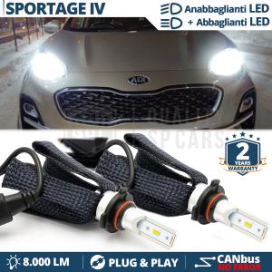 HB3 LED Kit for KIA SPORTAGE 4 Low + High Beam | CANbus Ice White 6500K 8000LM
