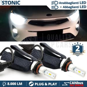 HB3 LED Kit for KIA STONIC Low + High Beam | CANbus 6500K Cool White 8000LM