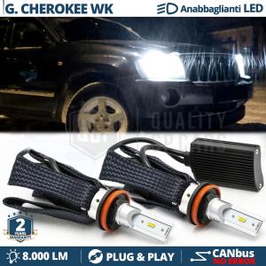 H11 LED Bulbs for JEEP GRAND CHEROKEE WK-WH Low Beam CANbus Bulbs | 6500K White 8000LM