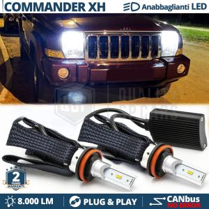 H11 LED Bulbs for JEEP COMMANDER XH Low Beam CANbus Bulbs | 6500K Cool White 8000LM