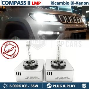 2 Replacement BI-XENON D5S Bulbs for JEEP COMPASS 2 Cool White Light 6000K 35W