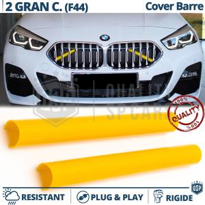Gelbe Kühlergrill Zierleisten Rohr Streifen für BMW 2er Gran Coupè F44 | Starre Kühlerschutz Bänder