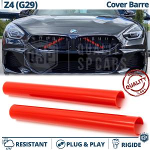 Red Crash Bar Covers for BMW Z4 G29 Front Grill | Rigid Radiator Protection Bars 